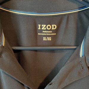 IZOD Advantage Performance Men's Navy Blue Short Sleeve Golf Polo Shirt Size XL